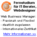 Fernstudium Web Business Manager für Webdesigner, IT-Berater, Webmaster und mehr...