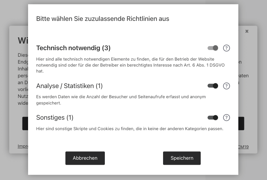 ccm19 banner einstellungen 1