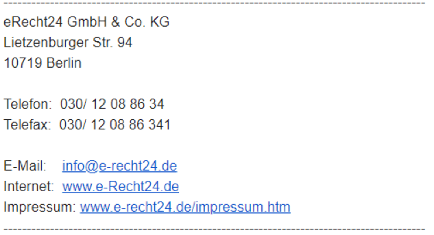 Geschaftliche E Mails Signatur Impressum Und Dsgvo Pflichtangaben