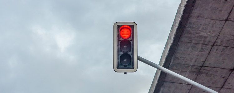 Rote Ampel überfahren