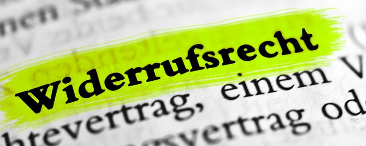 Widerrufsbelehrung bedeutung