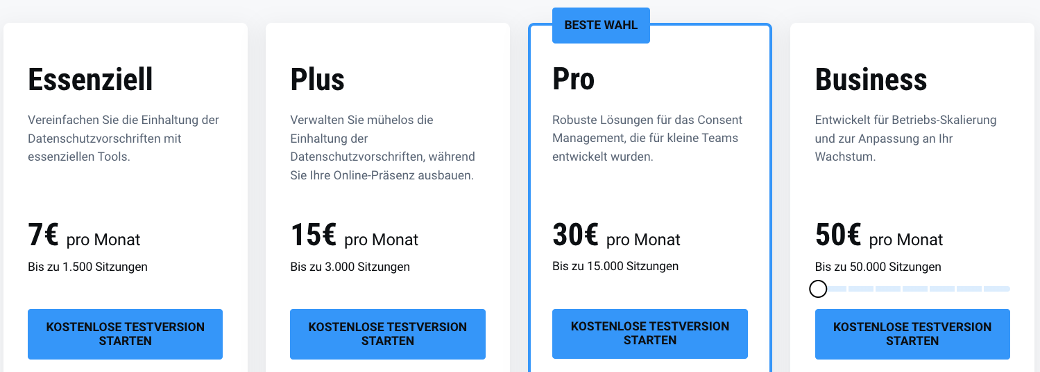 usercentrics preise